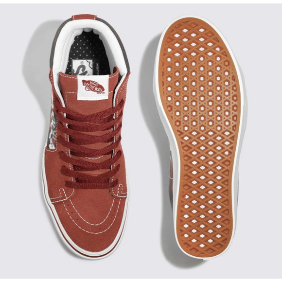 Comfycush SK8-Hi Formula 66 Fired Brick Brown Men\'s Shoes Size 10.5 NEW main image 4